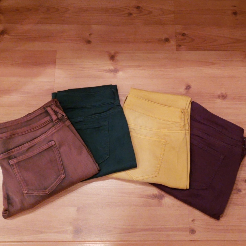 Colored jeggings